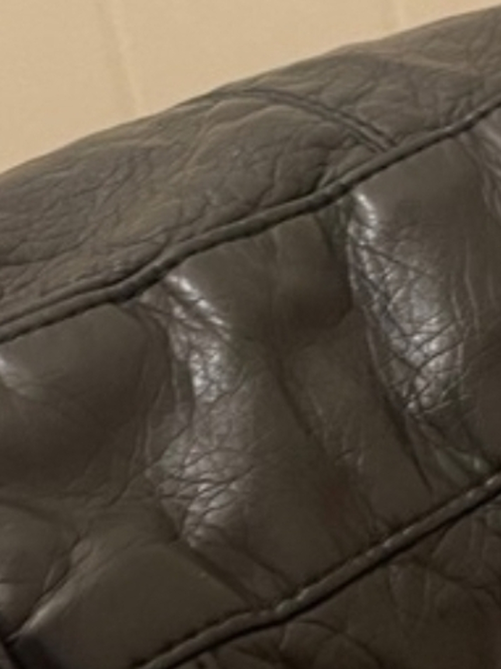 Wallflower Black Faux Leather Crossbody Bag with Front Buckle Pockets - Picture 5 of 6